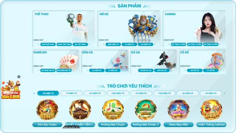 Danh mục kho game SHBET được phân nhóm theo từng nhu cầu giải trí trực tuyến